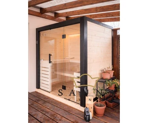 HARVIA Family Medium finn- und infrasauna, All-in Set, 196x159cm  