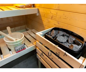 HARVIA Family Medium finnsauna, inkl. Saunaofen & Steuerung 196x159cm 