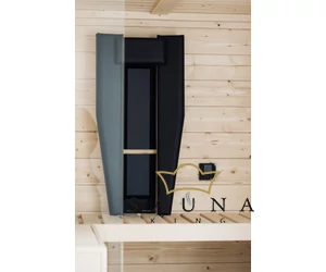 Gurtner Luxus Infra Rückenlehne mit exklusivem Leder in Mattschwarz