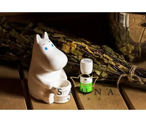 EMENDO Sauna Duft-Verdampfer MOOMIN mit Eukalyptus Aroma (10ml)