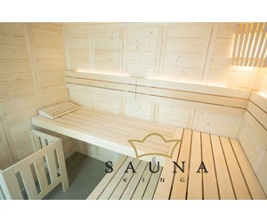 HARVIA Finnsauna Komfort Corner mit Saunaofen & Steuerung 206 x 206 cm