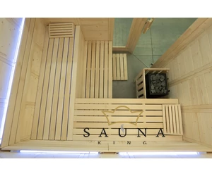 HARVIA Finnsauna Komfort Corner mit Saunaofen & Steuerung 206 x 206 cm