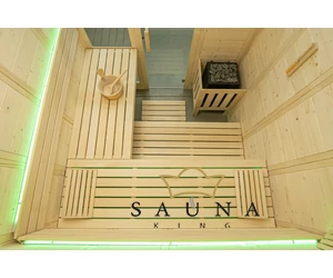 HARVIA Finnsauna Komfort Large mit Saunaofen & Steuerung 208 x 206 cm