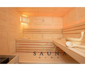 HARVIA Finnsauna Komfort Large mit Saunaofen & Steuerung 208 x 206 cm