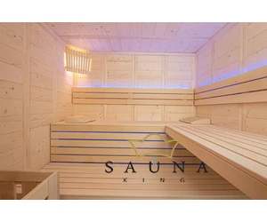 HARVIA Finnsauna Komfort Large mit Saunaofen & Steuerung 208 x 206 cm