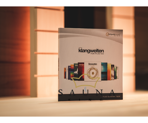 Klangei eyvo Vibrationsplayer, Gold, inkl. Musik-Kreation „Diving in deep Space”