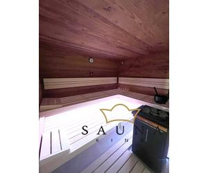 SAUNA KING Finnsauna für 4-5 Personen aus Altholz