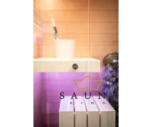 SAUNA KING Finnsauna für 2 Personen aus Hemlock
