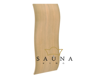 Sauna Rückenlehne Wave aus Natur Espe, wellenförmig