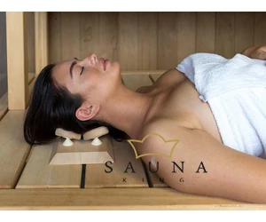 HaLu Ergonomische Sauna Kopfstütze, Red Cedar, eckig