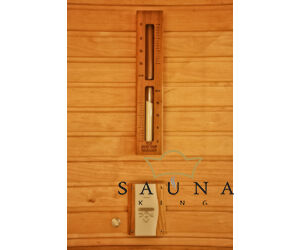 Sentiotec Saunasteuerung Set Wave.com4 (Finnisch), Bedienteil: dunkles Holz