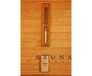 Sentiotec Infrasauna Steuerung Set Wave.com4, Bedienteil: dunkles Holz