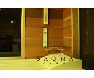 Sentiotec Saunasteuerung Set Wave.com4 (Finnisch), Bedienteil: dunkles Holz