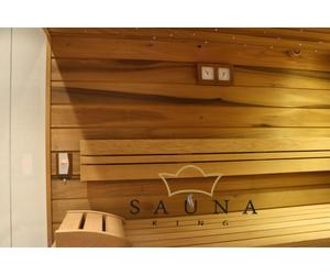 Sentiotec Saunasteuerung Set Wave.com4 (Finnisch), Bedienteil: dunkles Holz
