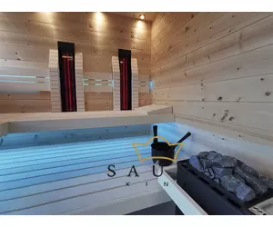 INFRAROTMED Tiefenwärmestrahler im Gehäuse mit Glaskeramik für IR-Kabinen & Saunen, 500w