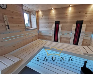 INFRAROTMED Tiefenwärmestrahler im Gehäuse mit Glaskeramik für IR-Kabinen & Saunen, 1300w