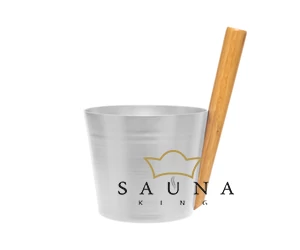 RENTO Saunakübel-Set aus Aluminium, Natur, 5L