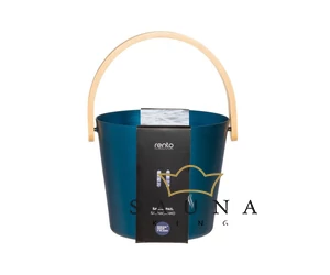 RENTO Saunakübel aus Aluminium, Navy Blau, 5L