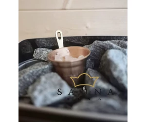 NEU! EMENDO Mini-Saunakübel aus Kupfer mit Himalaya-Salzbrocken