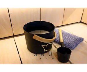 Harvia Click Saunakübel Set, 4 L, Aluminium, schwarz