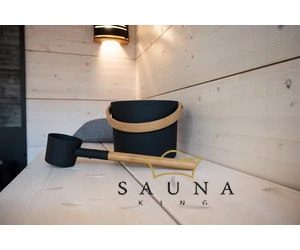 Harvia Click Saunakübel Set, 4 L, Aluminium, schwarz
