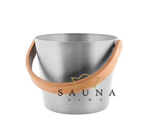 RENTO Saunakübel-Set aus Aluminium, Silber, 5L