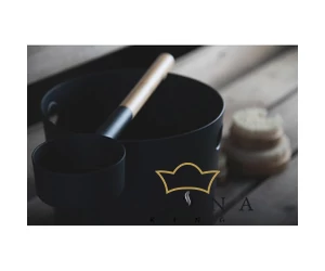 Kolo Saunakübel Set, 5 L, schwarz