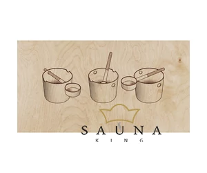 Kolo Saunakübel Set, 5 L, schwarz