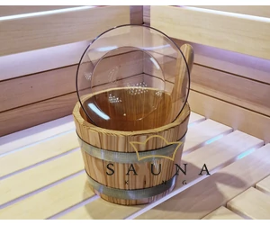 Sauna-Kübel Lärche, ohne Kunststoff-Einsatz, 5L