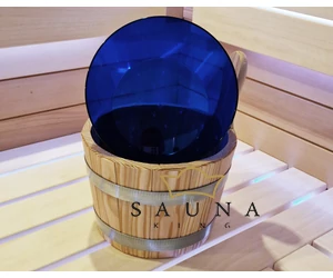 Kunststoff Einsatz für Saunakübel Lärche 5L, blau