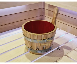 Sauna-Kübel Lärche, ohne Kunststoff-Einsatz, 5L