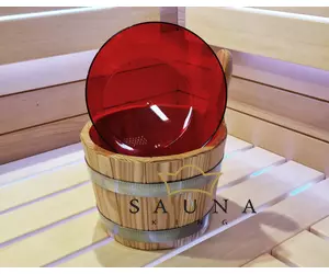 Kunststoff Einsatz für Saunakübel Lärche 5L, rot