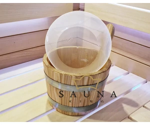 Sauna-Kübel Lärche, ohne Kunststoff-Einsatz, 5L