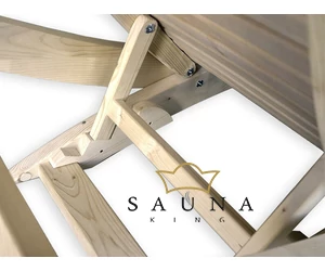 SENTIOTEC Sauna Relaxliege aus Linde