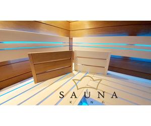 SAUNA KING Sauna Kopfstütze aus Natur Espenholz