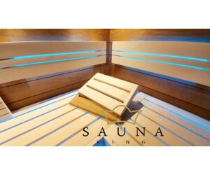 SAUNA KING Sauna Kopfstütze aus Natur Espenholz
