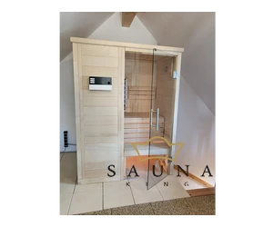 SENTIOTEC Kombisauna (Finn+Infra) Alaska Mini Infra+, Massivholzsauna aus Finnland