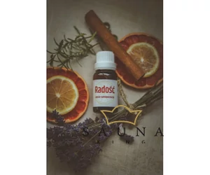 BASSAU Sauna-Ätherisches Öl „RADOSC – Freude“, natürliche ätherische Öl-Mischung für bessere Stimmung und Wohlbefinden, 15 ml