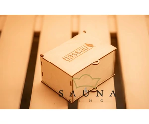 Bassau Duftaufbewahrungsbox im Set mit Bassau Premium ätherischen Saunaölen (15 ml), Mit 6 Düften