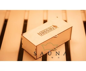 Bassau Duftaufbewahrungsbox im Set mit Bassau Premium ätherischen Saunaölen (15 ml), Mit 6 Düften