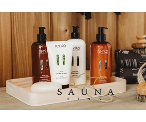 RENTO pflegende shampoo nach der sauna, Blaubeere, 400ml