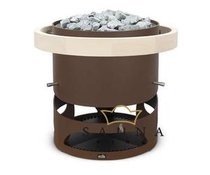 EOS Finnische Saunaofen Zeus L in Rostoptik (Alternativ: Anthrazit Perleffekt), 12kW-36Kw