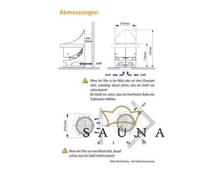 EOS Finnische Saunaofen Zeus, 12kw-36kw, Anthrazit