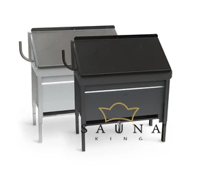 EOS Finnische Saunaofen Invisio Midi, Unterbankofen, 6kW-12kW, Anthrazit, Stehofen