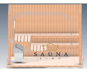 EOS Finnische Saunaofen Invisio Mini, 3kW-6kW, Edelstahl