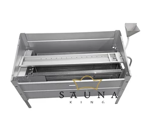 EOS Finnische Saunaofen Invisio XL, Unterbankofen, 9kW-12kW, Edelstahl, Stehofen