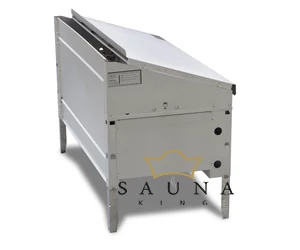EOS Finnische Saunaofen Invisio XL, Unterbankofen, 9kW-12kW, Edelstahl, Stehofen