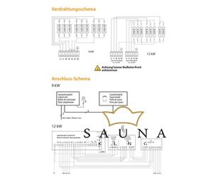 EOS Finnische Saunaofen Invisio XL (Unterbankofen), Anthrazit  9kW-12kW