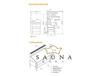 EOS Finnische Saunaofen Invisio XL, Unterbankofen, 9kW-12kW, Edelstahl, Stehofen