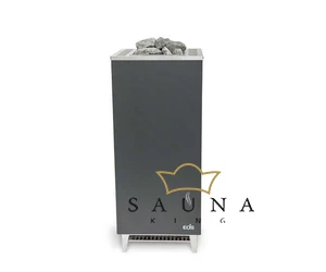 EOS Finnische Saunaofen Cubo+, 7,5 kW-12kW, Anthrazit, Stehofen